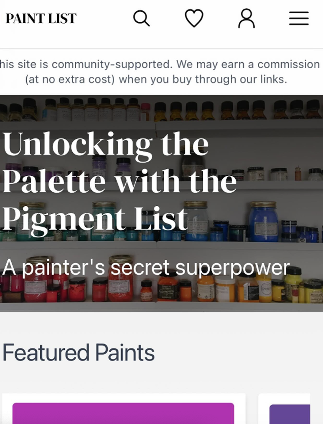 Paint Roster Introducing...A Basic Pigment List for Artist Paints | Paint List